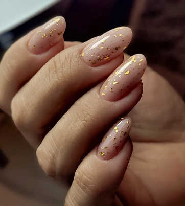Logo ongles pailletés